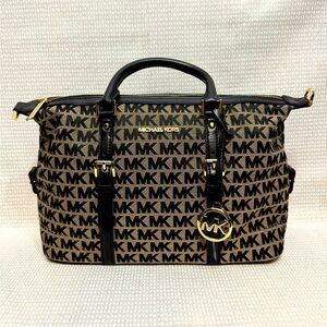 Michael Kors Logo Woven Satchel